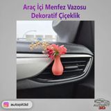 Mikasso Araç Içi Menfez Vazosu – Dekoratif Çiçeklik | Havalandırma Çıkışı Uyumlu - Çok Renkli