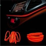 Mikasso Araç Içi Neon Ip LED Ambiyans - Turuncu - 2 Metre - Çok Renkli