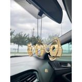 Mikasso Araç Içi Parlak Pleksi Dikiz Ayna Süsü-Şık ve Dayanıklı Tasarım (Gold) - Çok Renkli