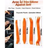 Mikasso Araç Içi Trim Sökme Aparatları Teyp-Torpido-Döşeme-Kapı-Panel 4 Parça (F/p Ürünüdür) - Çok Renkli