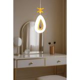 Mikasso Arel Tekli Modern LED Avize Gold Renk Kristal Görünüm Gün Işığı Enerji Tasarruflu Hol Yemek Odası Kr - Çok Renkli