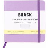 Mikasso Art Collection Sketchbook 140 Gr. Çizgisiz Ivory Kağıt 12X12CM 80YP. Lila Sert Kapak Defter Sert Düz - Çok Renkli