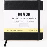 Mikasso Art Collection Sketchbook 140 Gr. Çizgisiz Ivory Kağıt 12X12CM 80YP. Siyah Sert Kapak Defter Sert Dü - Çok Renkli