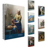 Mikasso Art Master Spiralli Karton Kapak Defter 19X26 Çizgili Sert Spiralli Çizgili 100 Yaprak Orta Boy Beya - Çok Renkli