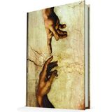 Mikasso Art Of Word Mıchelangelo Creatıon Of Adam Sert Düz Çizgili 96 Yaprak Belirtilmemiş Beyaz Okul Defter - Çok Renkli