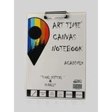Mikasso Arttime Canvas Notebook Tuval Defteri Karton Düz Çizgisiz Orta Boy Beyaz Konsept Defterler A4 360 Ya - Çok Renkli