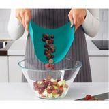 Mikasso Aşçıbaşı Esnek Kesme Tahtası 36*28CM Plastik Gri