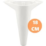 Mikasso Aspen Lüks Mobilya Kanepe Koltuk Tv Ünitesi Konsol Yükseltici Ayağı Ayakları 18 cm Beyaz Ayak. Beyaz