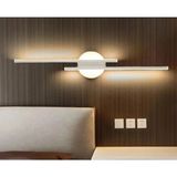 Mikasso Asya Modern Tasarım Beyaz Renk Gün Işığı Ledli Banyo - Mutfak - Salon LED Aplik Metal Beyaz - Çok Renkli