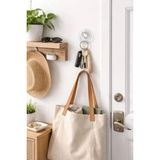 Mikasso Avenika Store Şeffaf Cam Vantuzlu Askı Seti 16’lı, 4 cm x 4 cm Kompakt Tasarım, 4 cm Çap Güçlü Vakum - Çok Renkli