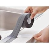 Mikasso Aveo 1 Adet Gri Duş Pvc Lavabo Küvet Tezgah Banyo Mutfak Pencere 3,2 mt Su Sızdırmaz Yalıtım Bant Pl - Çok Renkli