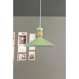 Mikasso Avilla Mint Tekli Metal Avize Ahşap Kafa Başlık Rustik Cafe Mutfak Modern Sarkıt Aydınlatma Metal 1 - Çok Renkli