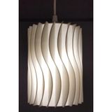 Mikasso Avize - 3D Baskı - Modern Avize - Ampul Hediye Plastik 1 E27 Beyaz Salon / Oturma Odası - Çok Renkli
