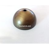 Mikasso Avize, Abajur Için Yuvarlak Eskitme Metal Rozans 10 cm Metal 1 E27 Ekru - Çok Renkli