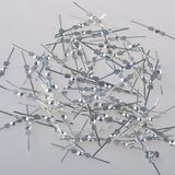 Mikasso Avize Bağlantı Aparatı Papyon Gümüş Renk 100 ADET(33MMX3,5MM) Metal 1 E27 Gümüş Salon / Oturma Odası - Çok Renkli