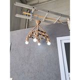 Mikasso Avize Halat 3 E27 Kahverengi Salon / Oturma Odası - Çok Renkli