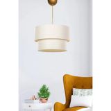 Mikasso Avize Sarkıt Kumaş Modern Pasta Model Krem PAV65 Kumaş 1 E27 Krem Salon / Oturma Odası - Çok Renkli