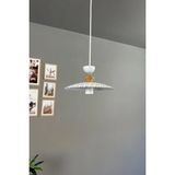 Mikasso Avola Beyaz Metal Avize Tekli Q Şapka Başlık Mutfak Modern Dekoratif Sarkıt Aydınlatma Metal 1 E27 B - Çok Renkli