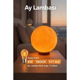 Mikasso Ay Küre Masa Lambası 17.4 cm Dekoratif Gece Lambası Gün Işığı LED Ampul Dahil Beyaz Belirtilmemiş - Çok Renkli