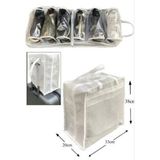Mikasso Ayakkabı Taşıma Saklama Hurcu 35X22X40CM Organizer Düzenleyici Kumaş Gri