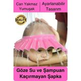 Mikasso Ayarlanabilir Çocuk Bebek Duş Şapkası Göze Şampuan Su Sabun Kaçmasını Önleyen Koruyucu Banyo Pembe - Çok Renkli