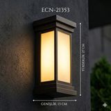 Mikasso Aydınlatma Armatürü Glop LED Avize Aplik Balkon Bahçe Banyo Duvar Koridor Lambası LED (Günışığı) Pla - Çok Renkli
