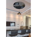 Mikasso Ayna Avize Göbeği | Füme Ayna | ÇAP50CM 4 Poliresin Gri Mutfak - Çok Renkli