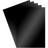 Mikasso Aynalı Metalik Metalize Fon Kartonu Siyah 50X70CM 5 Adet (Tek Renk) - Çok Renkli