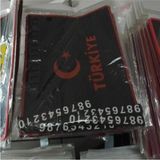 Mikasso Ayyıldız Bayrak Logolu Kaydırmaz Ped Telefon Tutucu - Çok Renkli