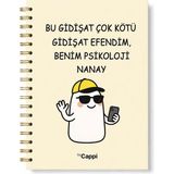 Mikasso B5 17*24 cm Spiralli Sert Kapak Sözlü Not Defter Serisi Çizgili Defter 192 Sayfa (10 Model Seçenekli - Çok Renkli