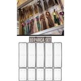 Mikasso Bade 10 Parça Set 5 5 Modüler Mutfak Çekmece Içi Kaşıklık Çatal Bıçak Kaşık Organizer Düzenleyici Pl