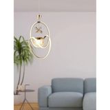 Mikasso Badem Modern Sarkıt LED Avize 3 Renk Toplu Kelebek Taşlı Gold Kaplamalı Alüminyum 1 GU10 Sarı Salon - Çok Renkli