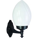 Mikasso Bahçe Aydınlatma - Park Teras Balkon Bahçe Apliği - Modern Aplik - Siyah Beyaz Aplik Boy 35CM - Çok Renkli