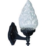 Mikasso Bahçe Aydınlatması Teras Balkon Bahçe Park Siyah Beyaz Aplik Bahçe Apliği Boy 40CM / SS852 - Çok Renkli