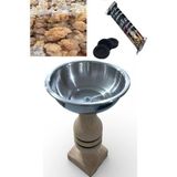 Mikasso Bahhur Seti | 1 Adet Tütsülük 50 gr Bahur 10 Tablet Kömür Tütsü Buhurdanlık Oud Bahhur Bayram Seti 1 - Çok Renkli