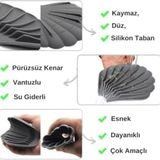 Mikasso Balance Life Beyaz Renk Kaymaz Istiridye Şekilli Silikon Sabunluk Sabun Depolama Tutucu ve Taşınabil - Çok Renkli