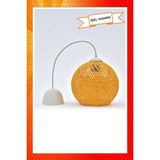 Mikasso Balle Sarı Sarkıt Top Avize Beyaz Kablo Kumaş 1 E27 Sarı Salon / Oturma Odası - Çok Renkli