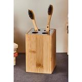 Mikasso Bamboo Tekli Diş Fırçalık Bambu Bej - Çok Renkli