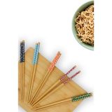 Mikasso Bambu 10’lu Chopsticks Yemek Çubuğu Seti – THN75537 C1-1-18 Bambu Çok Renkli