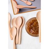 Mikasso Bambu 6'lı Ölçü ve Baharat Kaşığı 13 cm - Bal, Tatlı, Neskafe, Reçel Kaşığı Bambu Çok Renkli