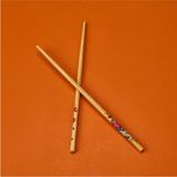 Mikasso Bambu Chopstick - Renkli - 23 cm Bambu Kahverengi