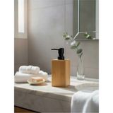 Mikasso Bambu Sıvı Sabunluk Modern Ahşap Tasarım Banyo & Mutfak Için Şık Sabunluk Ahşap Altın - Çok Renkli