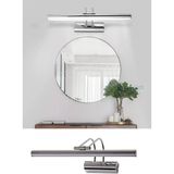 Mikasso Banyo Aplik Duvar Ayna Resim Tablo Duvar Dekoratif Krom Aplik Aydınlatma Beyaz Işık 35 cm Alüminyum - Çok Renkli