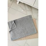 Mikasso Banyo Ayak Havlusu 2' Li Gri ve Bej Pamuklu Lavabo Önü Otel Ayak Havlusu 50 x 70 cm Pamuk Çok Renkli