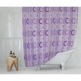 Mikasso Banyo Duş Perdesi 5033 Tek Kanat Lila 1X120X200 Duşakabin Perdesi Mor - Çok Renkli