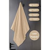 Mikasso Banyo Havlusu Tekli Dora 90X150 cm Yüksek Emici Pamuklu Saç Havlusu Setli Ürün Beyaz Kutulu - Çok Renkli