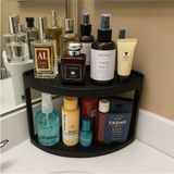 Mikasso Banyo Köşe Rafı Plastik Kapaksız Siyah 170 x 23 x 60 Modern - Çok Renkli