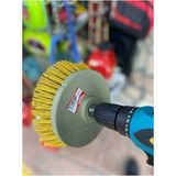 Mikasso Banyo Küvet Duşakabin Fırçası Sarjlı Matkap Uyumlu Yıkama Fırçası Plastik Sarı - Çok Renkli