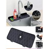 Mikasso Banyo Lavabo Kenarı Silikon Plastik Gri