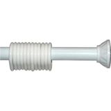 Mikasso Banyo Perde Askılığı Duş Perdesi Borusu - Metal - 125 x 200 cm Beyaz Metal - Çok Renkli
